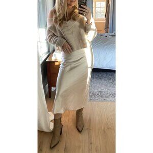 NWT $168 Anthropologie Mare Mare Layered Sweater & Slip Dress S P Petite 1206